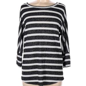 Mix by 41 Hawthorne 3/4 Sleeve Stiped Top Sz M